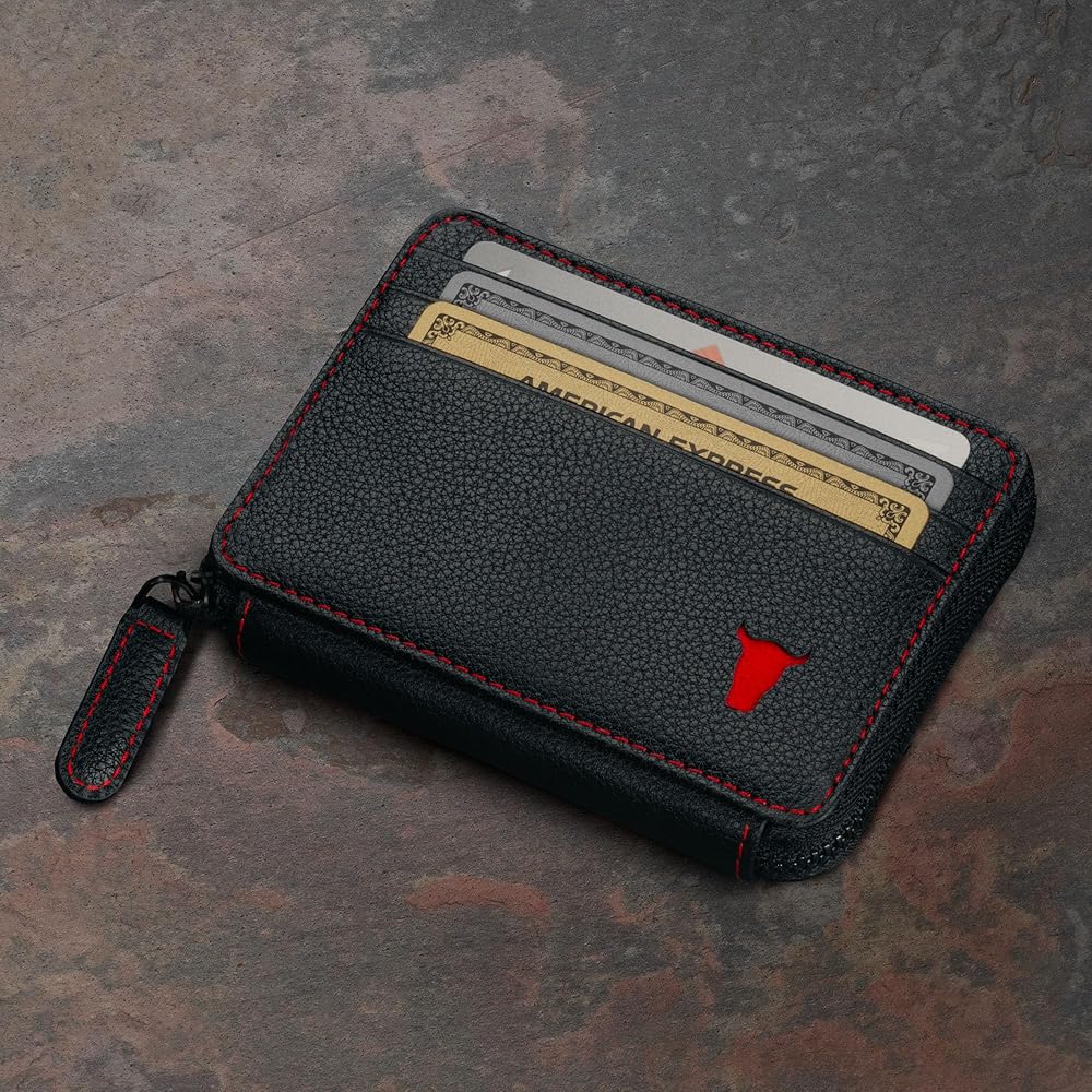 黒 Rotor 本レザー【Wallet+Coin case】 SING F LTD Leather Pocket Coin Case Change Holder Squeeze
